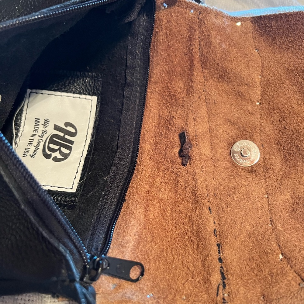 Unique HB western revival punk Black and Tan Women's Bag maximalist crossbody - Picture 3 of 6